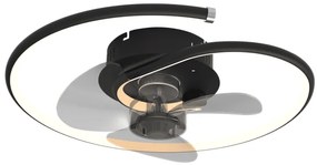 Ανεμιστήρας Οροφής LED 30W Μαύρο Dimmable 3000Lm Koren 03660 Globo Lighting-3660-Μαύρο 3660