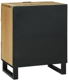 vidaXL Κομοδίνο - 50x33x60 cm από Μασίφ Ξύλο Μάνγκο.