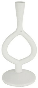 Κηροπήγιο Μεταλλικό 013.794180 Φ12x27cm White Μέταλλο