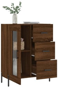 vidaXL Ντουλάπι Καφέ Δρυς 69,5 x 34 x 90 εκ. Επεξεργασμένο Ξύλο