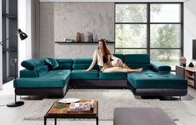 Γωνιακός καναπές Romeo-Αριστερή-Gkri-Petrol