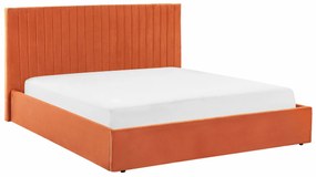 Κρεβάτι Berwyn 1775, Διπλό, Κόκκινο, 180x200, Ταπισερί, Τάβλες για Κρεβάτι, 197x216x110cm, 57 kg | Epipla1.gr