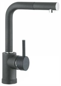 Macart Idea 105 Ντουζ Granit Μπαταρία Κουζίνας Onyx (Μαύρο)