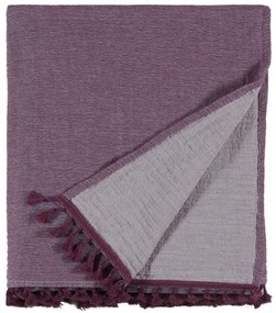 Κουβέρτα Greta 42 Purple Kentia Υπέρδιπλο 220x240cm 100% Βαμβάκι