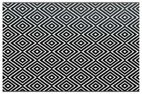 vidaXL Χαλί εξωτερικού χώρου ARAKIL Λευκό και μαύρο 190x290 cm PP