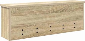 vidaXL Τοίχου Κρεμάστρα Δρύς Sonoma 75 x 16 x 26 εκ