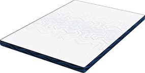 vidaXL Στρώμα επικάλυψης Λευκό 140 x 200 cm Ζακάρ ύφασμα