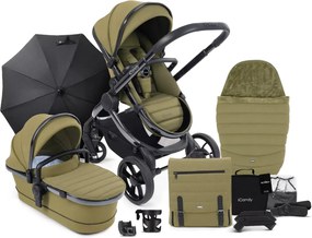 iCandy Peach 7 παιδικό καρότσι πλήρες σετ 12 τμχ! - Olive Green