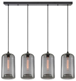 SE21-SM-19-30-4BL+ FEINT Smoked Glass Pendant+