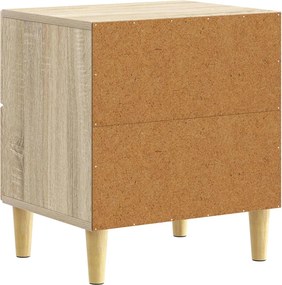 vidaXL Κομοδίνο 2 τμχ. Sonoma Δρυς 43 x 34,5 x 48 εκ