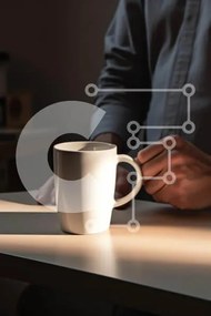 Σετ των 2 Intra Συλλεκτικό Ξύλινο Παζλ Plywood 4mm - Cozy Coffee Moment Σε Ξύλινο Κουτί - Διαστάσεις: 10x10 cm – 25 κομμάτια