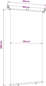 vidaXL Αυλούπα Πλευράς Μπαλκονιού 160 x 250 cm