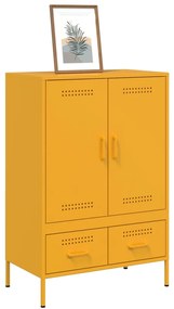 vidaXL Ντουλάπι Μουσταρδί 68x39x101,5 εκ. από Ατσάλι