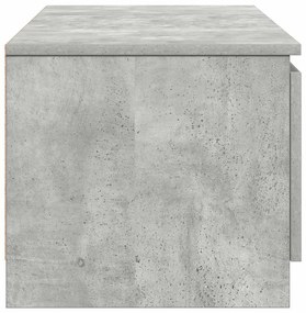 vidaXL Έπιπλο Τηλεόρασης Γκρι Σκυροδέματος 140x40x35,5 εκ. Επεξ. Ξύλο