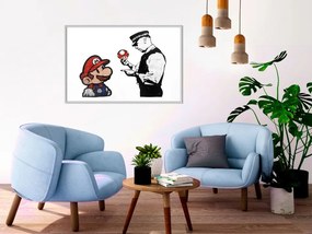 Αφίσα - Banksy: Mario and Copper - 60x40 - Μαύρο - Χωρίς πασπαρτού