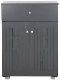 Παπουτσοθήκη-Ντουλάπι Iantha Ξύλινη Γκρι 60x33x84εκ.