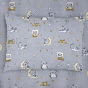 Βρεφική Μαξιλαροθήκη (35x45) Dimcol Sweet Dreams 552 Grey
