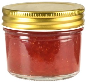 vidaXL Βάζα Μαρμελάδας 48 τεμ. 110 ml Γυάλινα με Χρυσά Καπάκια