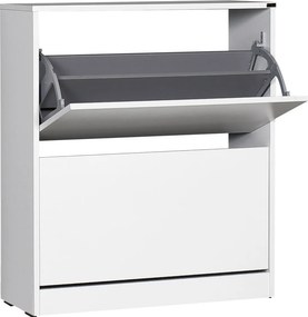 Παπουτσοθήκη Λευκό POBEFE 73x26x84