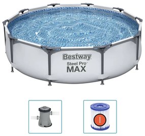 BESTWAY ΣΕΤ ΠΙΣΙΝΑΣ STEEL PRO MAX 305 X 76 ΕΚ. 92834