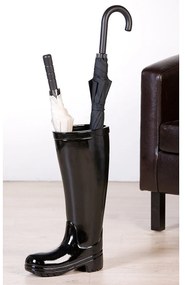 Ομπρελοθήκη ArteLibre Μπότα Μαύρο Κεραμικό 11x26x45cm