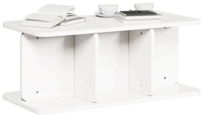 vidaXL Τραπεζάκι σαλονιού Λευκό 80 x 39.5 x 33.5 εκ Μασίφ ξύλο πεύκου