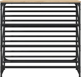 vidaXL Παπουτσοθήκη Sonoma Δρυς 90x30x85 εκ. Επεξεργασμένο Ξύλο