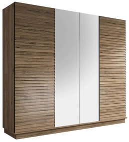 Ντουλάπα Δίφυλλη 787CDL1313 240x66x213cm Walnut Two Door