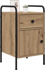 vidaXL Κομοδίνο 2 τμχ. Artisan Δρυς 35 x 36,5 x 61 εκ