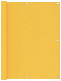 vidaXL Διαχωριστικό Βεράντας Κίτρινο 120 x 600 εκ. Ύφασμα Oxford