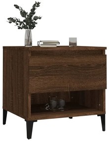 vidaXL Βοηθητικό Τραπέζι Καφέ Δρυς 50x46x50 εκ. Επεξεργασμένο Ξύλο