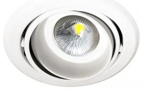 Χωνευτό Σποτ Φωτιστικό Ψευδοροφής Downlight LED 42W Διπλή Περιστροφή 4000Κ Φ19,5cm Dos 195-G Interlight-17329-Λευκό 17329