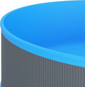 vidaXL Πισίνα Υπέργεια 350 x 90 εκ. Γκρι
