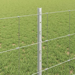 vidaXL Άγριος Φράκτης με Στηρίγματα 50 x 0,8 μ (Π x Υ)