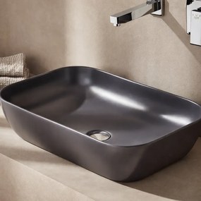 Tema Lof060 Anthracite Matt 60x40 - Επιτραπέζιος Νιπτήρας