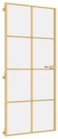 Εσωτερική Πόρτα Χρυσή 93 x 201,5 εκ. Ψημένο Γυαλί &amp; Αλουμίνιο - Μαύρο