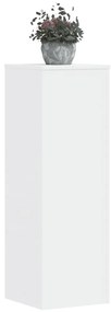 vidaXL Βάσεις Φυτών 2 τεμ. Λευκές 33x33x100 εκ. από Επεξεργασμένο Ξύλο