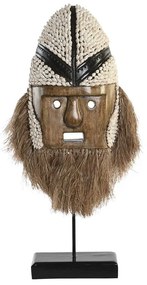 Διακοσμητική Φιγούρα DKD Home Decor Φυσικό Λευκό Κοχύλι Μάσκα (30 x 10 x 60 cm)