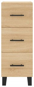 vidaXL Μπουφές Sonoma δρυς 34,5 x 34 x 180 εκ. από Επεξεργασμένο Ξύλο