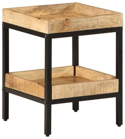 vidaXL Τραπεζάκι Πλευράς Καφέ 35 x 35 x 45 εκ Μασίφ ξύλο μάνγκο