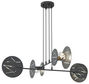 Κρεμαστό Φωτιστικό Οροφής 4xE27 Φ96cm Xotic Emibig -1411/4-Μαύρο 1411/4