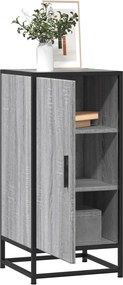 vidaXL Ραφιέρα Γκρι Sonoma 35,5x35x76 εκ. Επεξ. Ξύλο + Μέταλλο