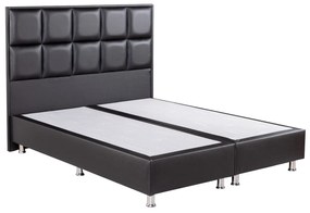 Κρεβάτι ArteLibre CLEMENTINE Μαύρο PU (Στρώμα 160x200cm)