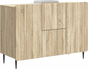 vidaXL Πλαϊνό γραφείο με συρτάρι Sonoma Δρυς 89 x 34,5 x 62 εκ.