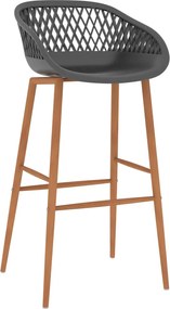 vidaXL Σετ Επίπλων Μπαρ 7 Τεμαχίων Λευκό / Γκρι