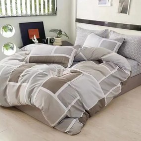 Beauty Home Σετ κουβερλί υπέρδιπλο Art 12601 Luigi 220x240 Γκρι,Μπεζ