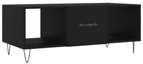vidaXL Τραπεζάκι Σαλονιού Μαύρο 102x50x40 εκ. από Επεξεργασμένο Ξύλο