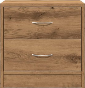 vidaXL Κομοδίνα 2 τεμ. Αρτισιανή Δρυς 40x30x40 εκ. από Επεξεργ. Ξύλο