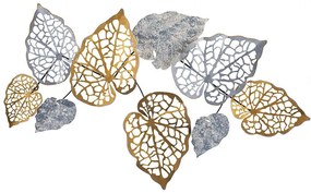 Διακοσμητικό Τοίχου Muhayyel 279ENZ2537 120x12,5x72cm Silver-Gold Wallity Metal