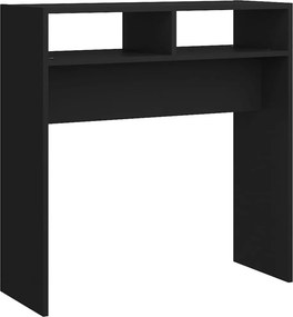 vidaXL Τραπεζάκι Κονσόλα Μαύρο 78 x 30 x 80 εκ. από Επεξ. Ξύλο